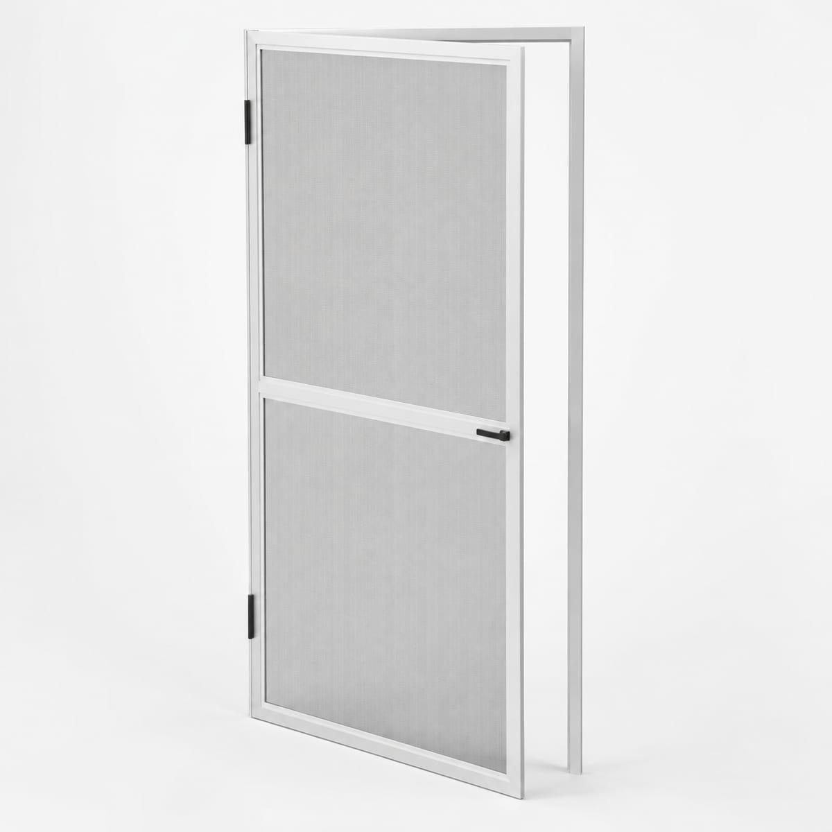 Mosquitera abatible de 1 hoja para puerta con bastidor de aluminio